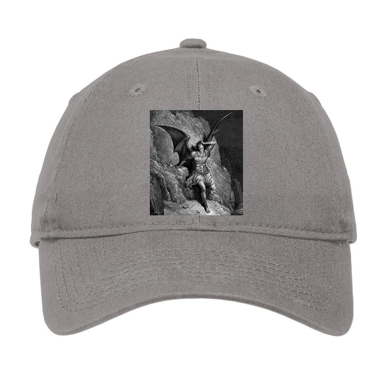 Gustave Dore Paradise Lost Satan Profile Poster Adjustable Cap by anackymuuse | Artistshot