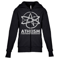 Atheism A Non Prophet Organization Youth Zipper Hoodie | Artistshot