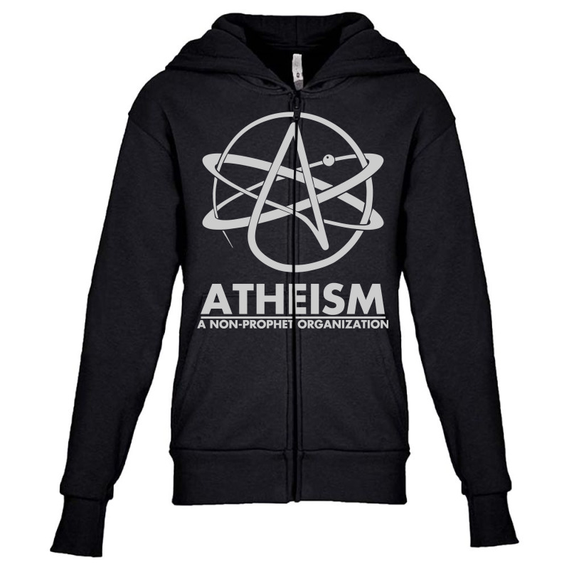 Atheism A Non Prophet Organization Youth Zipper Hoodie by JohnDavidMay | Artistshot