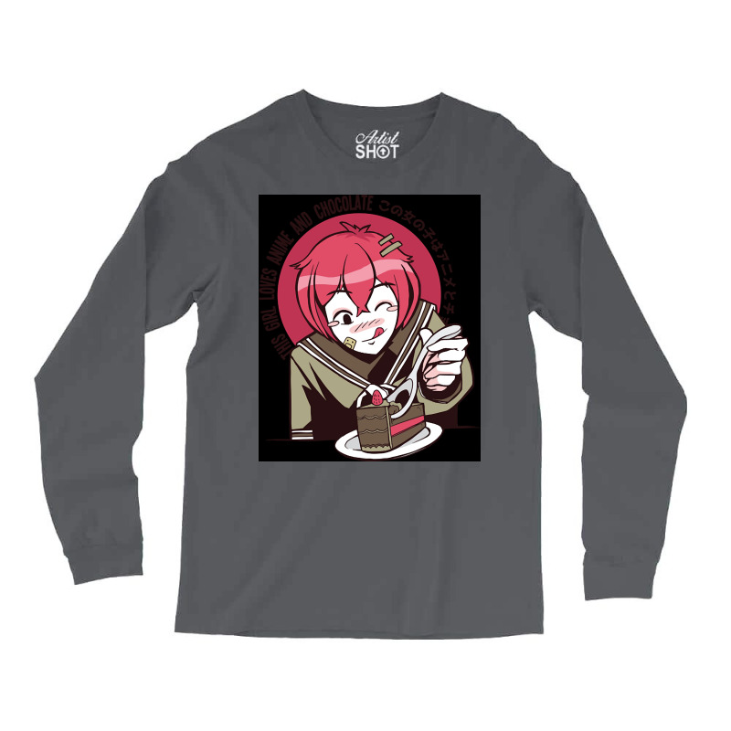 Anime Chocolate Poster Trending Long Sleeve Shirts | Artistshot