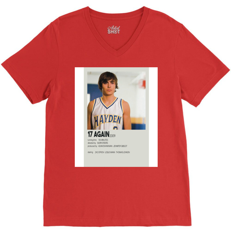 17 Again 2009  Movie Poster V-Neck Tee by kaksarkunioj | Artistshot