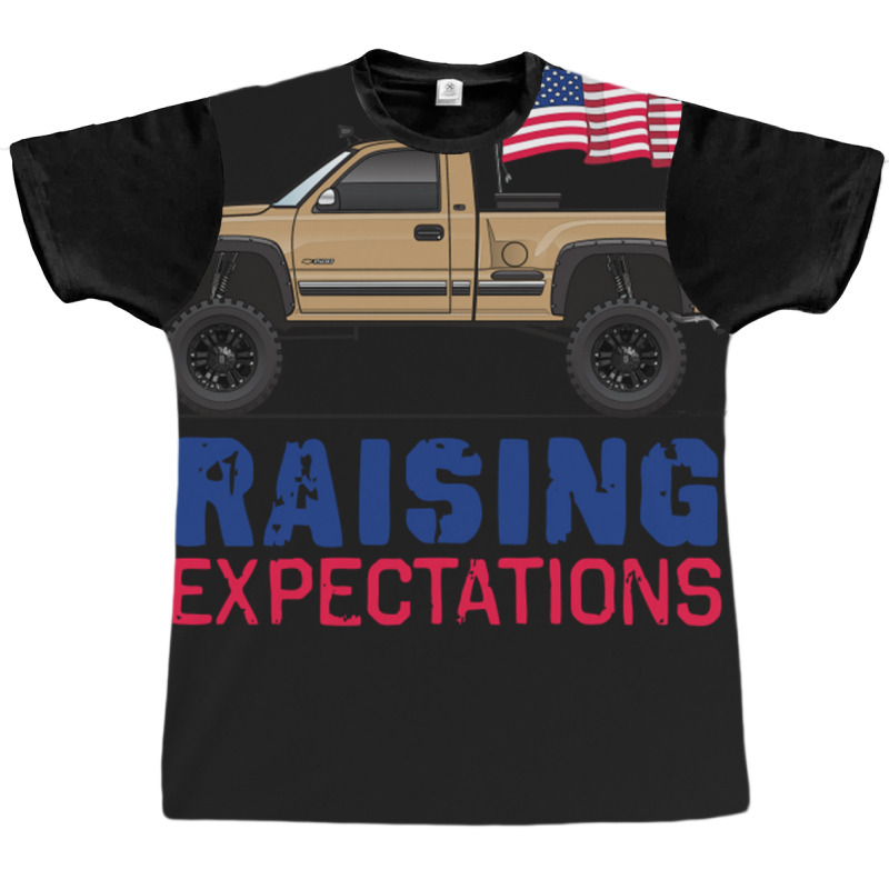 Raising Expectations Gold Graphic T-shirt | Artistshot