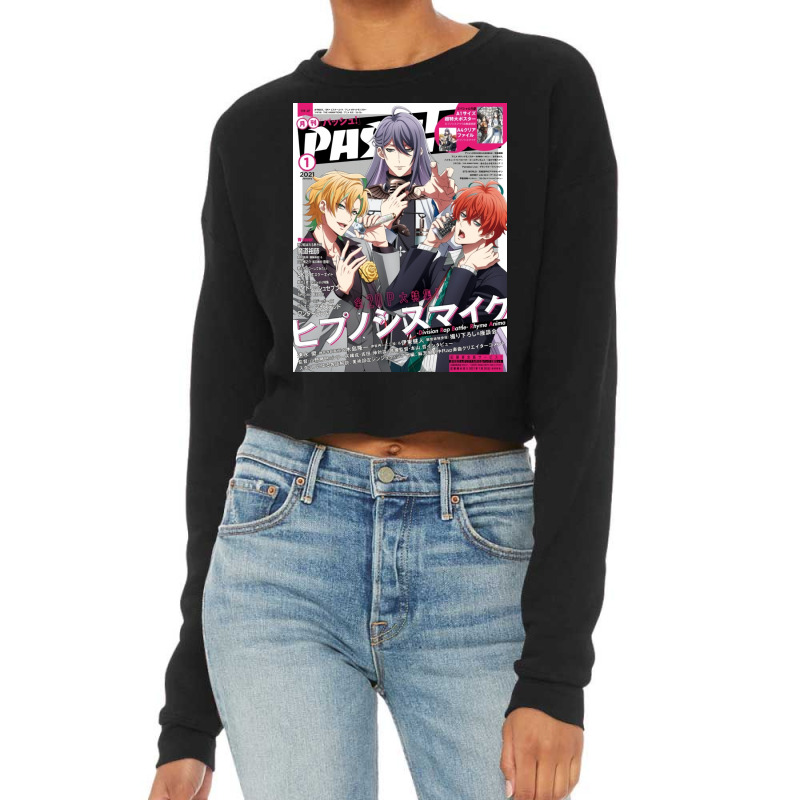 Hypnosis Mic Poster Hippie Cropped Sweater by waldauitaliu | Artistshot