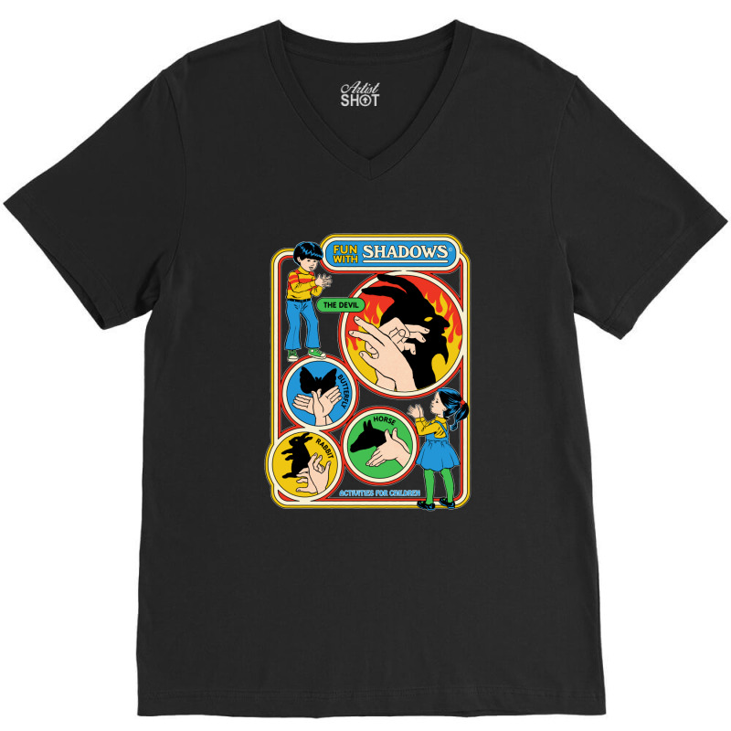 Fun With Shadows V-neck Tee | Artistshot