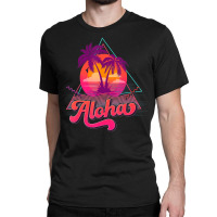 Limited Edition Aloha Hawaii Hawaiian Palm Tree Surf Beach 80s Vacatio Classic T-shirt | Artistshot