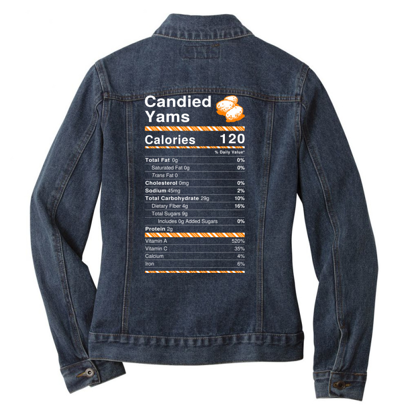 Candied Yams Nutrition Facts Kids  Nature Ladies Denim Jacket by okatatrhliks | Artistshot