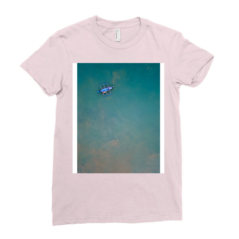 A Minimalism Of A Fishing Boat In The Philippines Ladies Fitted T-Shirt by annisalrimiy | Artistshot