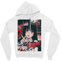 Kakegurui Anime Girl Collage Poster Funny Zipper Hoodie | Artistshot