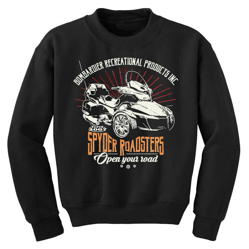 Can Am Spyder Brp Roadsters Youth Sweatshirt by JohnDavidMay | Artistshot