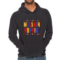 Black History Month  Men Women Kids Melanin Poppin Vintage Hoodie | Artistshot