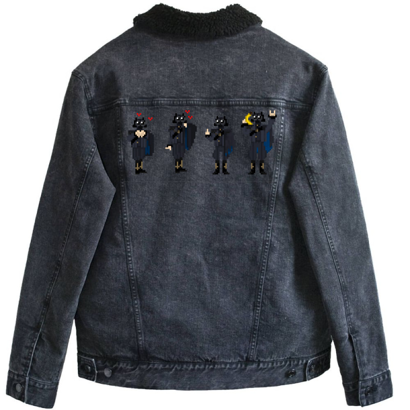 Nameless Cuties Classic  Cute Unisex Sherpa-lined Denim Jacket | Artistshot