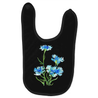 Cornflower Watercolor Painting T  Shirt Baby Bibs | Artistshot