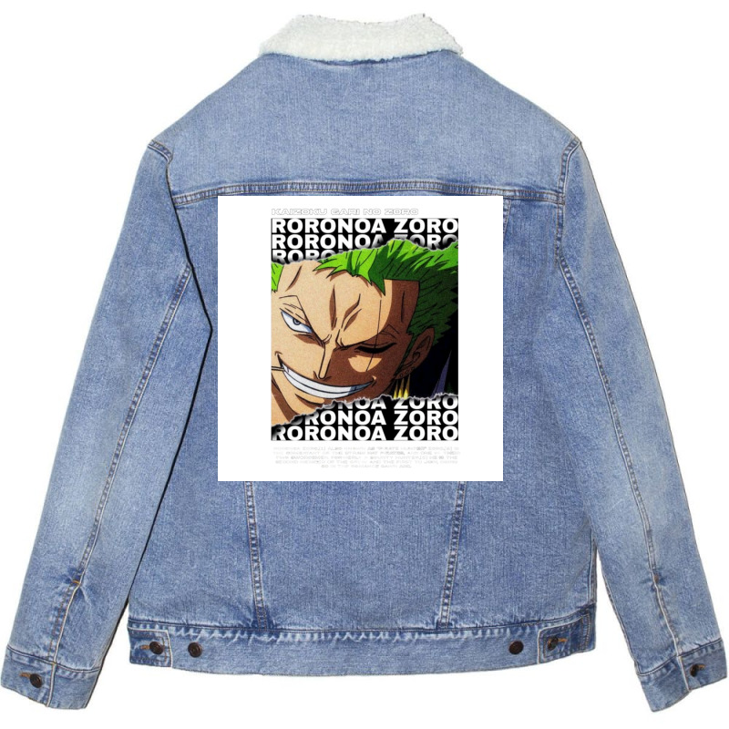 Pirate Anime Poster Trending Unisex Sherpa-Lined Denim Jacket by vulumagelsyh | Artistshot