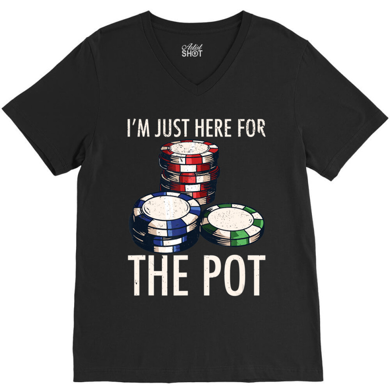 Limited Edition Poker Texas Hold'em Gambling Pot Cards Player Gift V-neck Tee | Artistshot