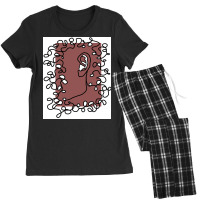 Abstract Ear   Line Art Face Women's Pajamas Set | Artistshot