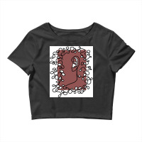 Abstract Ear   Line Art Face Crop Top | Artistshot