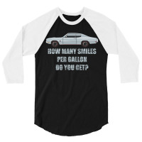 Smiles Per Miles Silver 3/4 Sleeve Shirt | Artistshot