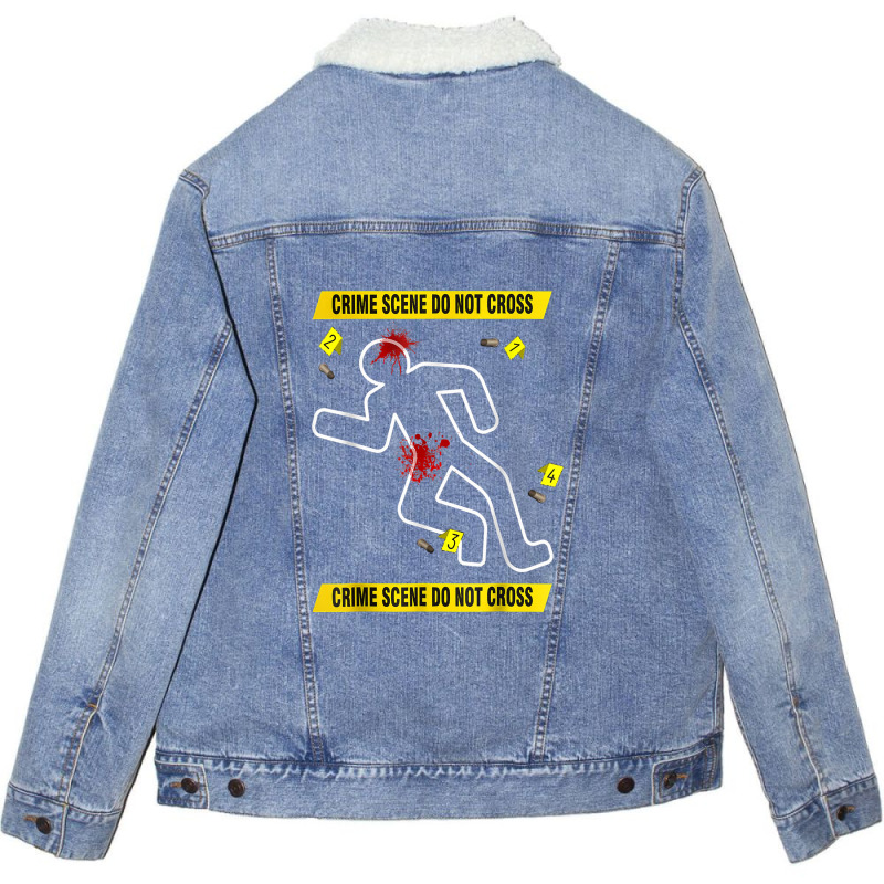 Crime Scene Investigation, Forensic Evidence, Csi Police Unisex Sherpa-Lined Denim Jacket by KarinLeighPurcell | Artistshot