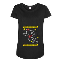 Crime Scene Investigation, Forensic Evidence, Csi Police Maternity Scoop Neck T-shirt | Artistshot