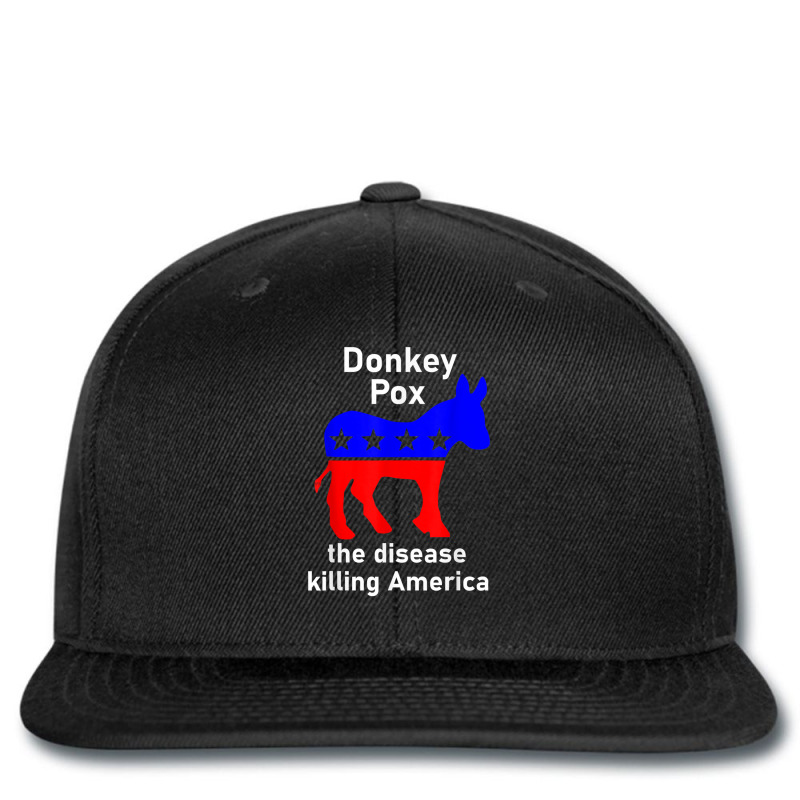 Donkey Pox Donkey Political Funny Satire Printed hat by Michael S Willoughby | Artistshot