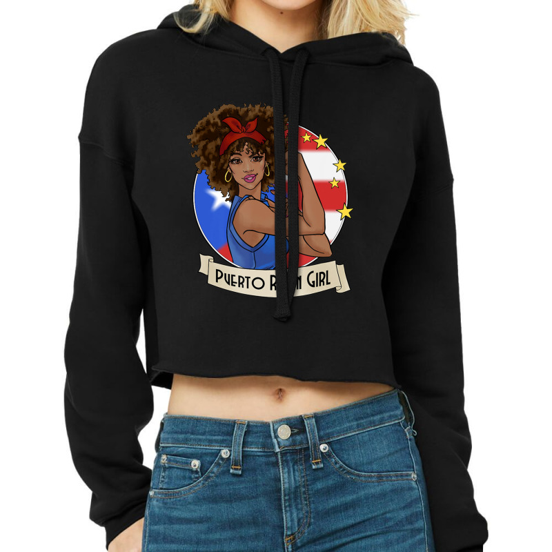 Hot Trend Puerto Rican Girl Strong Puerto Rico Pride Boricua Cropped Hoodie by dangduy2 | Artistshot