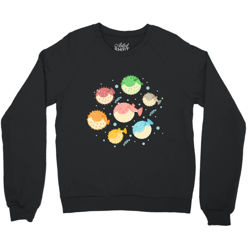 Trending Happy Puffer Fish Crewneck Sweatshirt | Artistshot