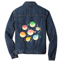 Trending Happy Puffer Fish Men Denim Jacket | Artistshot