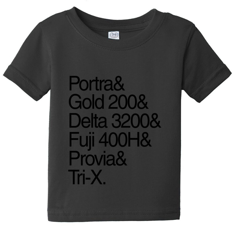 Helvetica Film Stock Baby Tee by NicholetteJeanHastings | Artistshot