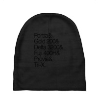 Helvetica Film Stock Baby Beanies | Artistshot