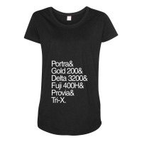 Helvetica Film Stock White Maternity Scoop Neck T-shirt | Artistshot