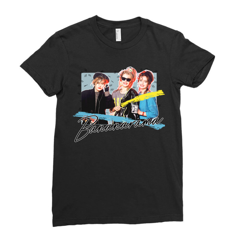 Bananarama Retro 80s Fan Art Design Two Ladies Fitted T-Shirt by JudyRowena | Artistshot