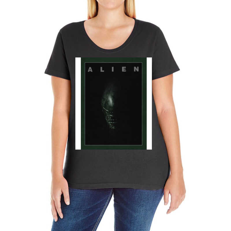 Alien Ladies Curvy T-Shirt by nbarroosnanod | Artistshot