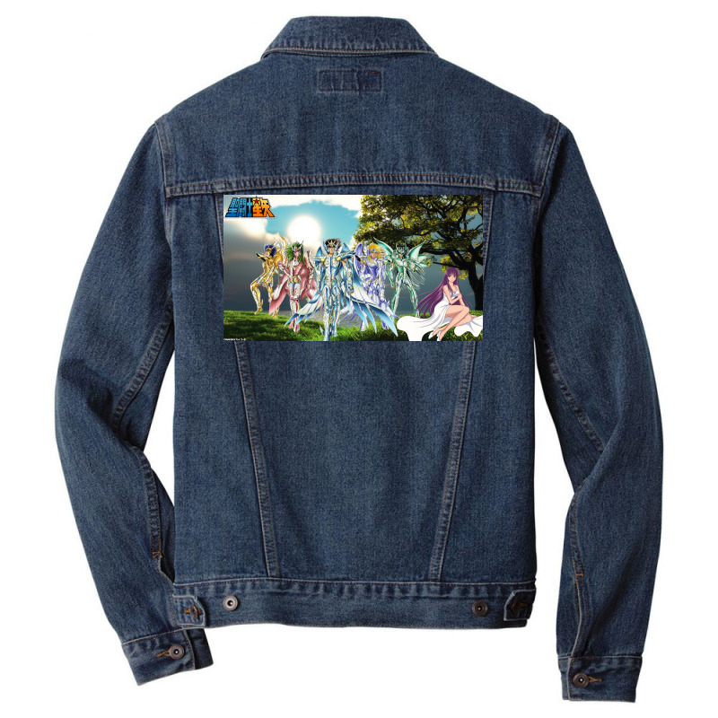 Saint Seiya Knights Of The Zodiac Poster Love Men Denim Jacket by vulumagelsyh | Artistshot