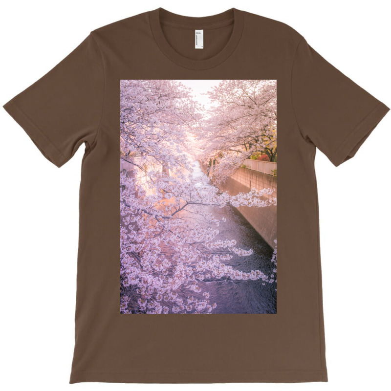 Sakura Tree Over Kanda Gawa River Poster Yellow T-Shirt by vulumagelsyh | Artistshot