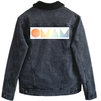 Of Monsters And Men Gradient Poster Vintage Unisex Sherpa-lined Denim Jacket | Artistshot