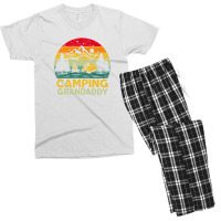 Mens Mountain Vintage Camping Daddy Father's Day Men's T-shirt Pajama Set | Artistshot