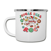 Crna Icu Nurse Christmas, Jingle Bell Roc Xmas Anesthetist Long Sleeve Camper Cup | Artistshot