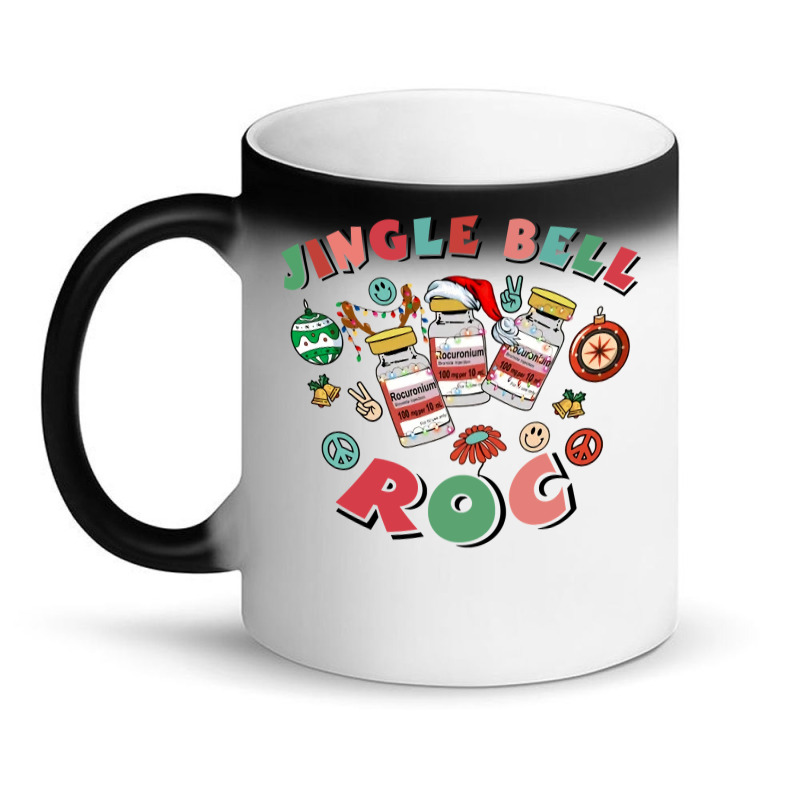 Crna Icu Nurse Christmas, Jingle Bell Roc Xmas Anesthetist Long Sleeve Magic Mug | Artistshot