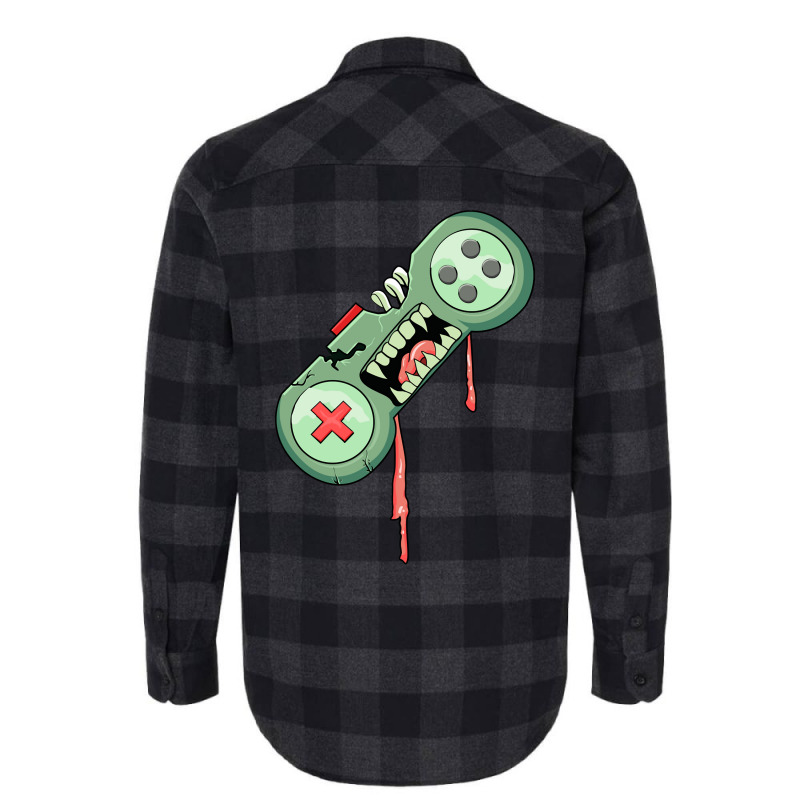 Halloween Video Game Zombie  Funny Costume Gamer Flannel Shirt | Artistshot