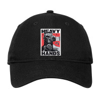 Heavy Hands Graphic By Gian Galang Adjustable Cap | Artistshot