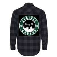 Seattle Grunge Poster Nature Flannel Shirt | Artistshot