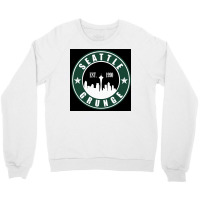 Seattle Grunge Poster Nature Crewneck Sweatshirt | Artistshot