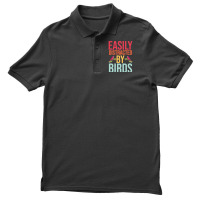 Easily Distracted T  Shirteasily Distracted By Birds T  Shirt Men's Polo Shirt | Artistshot