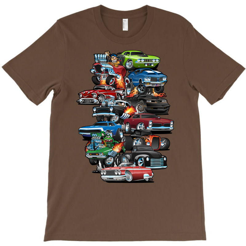 Car Madness Muscle Cars And Hot Rods Cartoon Cute T-shirt | Artistshot