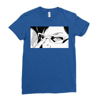 Smile Ping Pong The Animation Poster Blue Ladies Fitted T-shirt | Artistshot