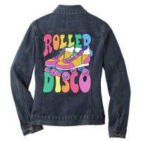 Trending Roller Skate Retro 70s Derby Skater Girl Roller Disco Ladies Denim Jacket | Artistshot