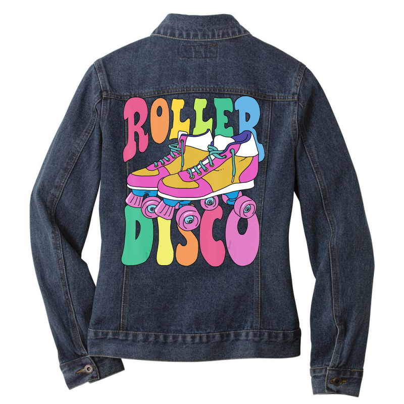 Trending Roller Skate Retro 70s Derby Skater Girl Roller Disco Ladies Denim Jacket by michaelyounger19 | Artistshot