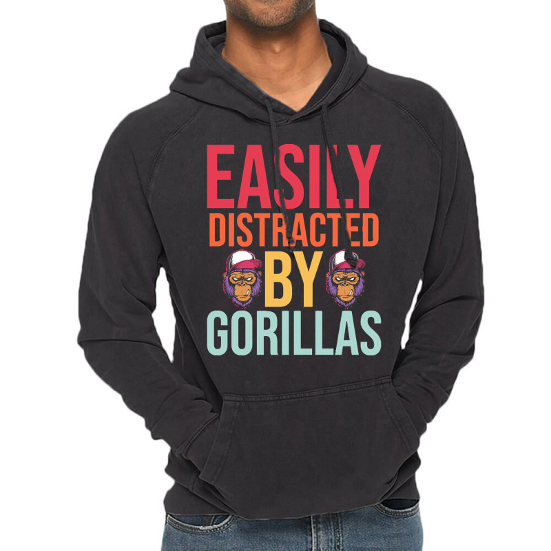 Easily Distracted T  Shirteasily Distracted By Gorillas T  Shirt Vintage Hoodie by eudorakreiger568 | Artistshot