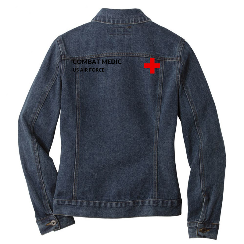 Trending Air Force Medic Air Force Medical Combat Medic Ladies Denim Jacket by quanghuydinh1 | Artistshot