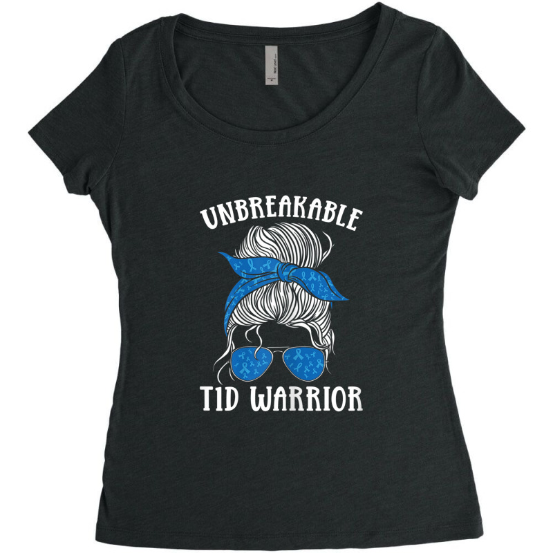 Diabetes Awareness Type 1 Diabetes Unbreakable T1d Warrior Women's Triblend Scoop T-shirt by KarinLeighPurcell | Artistshot